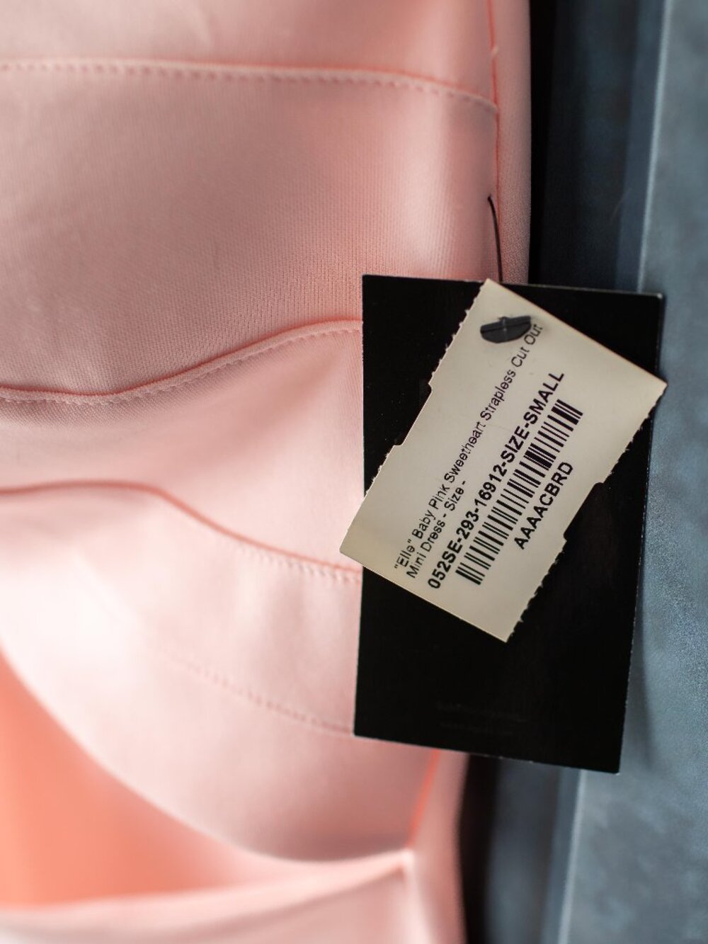 NEW Babe Society Cristina Vintage Elle Pink Sweetheart Strapless Cut Out Small - Picture 3 of 7
